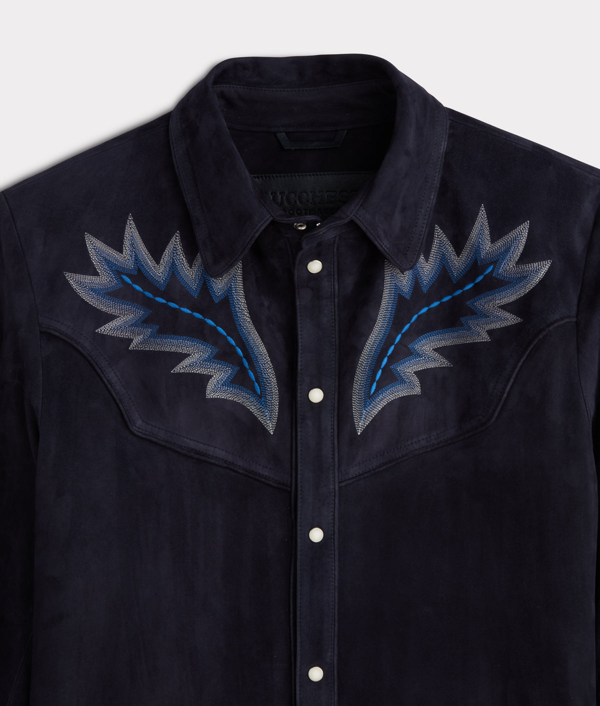 Ace Suede Shacket :: Dusty Blue 9