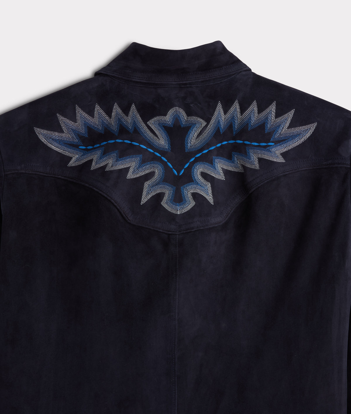 Ace Suede Shacket :: Dusty Blue 11