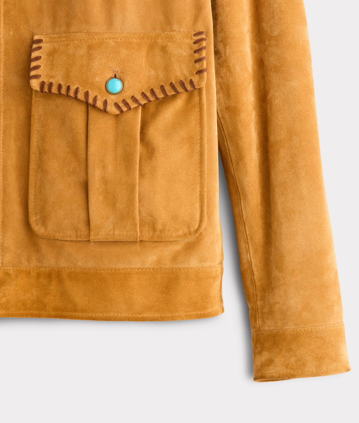 Dasan Suede Jacket :: Mustard Tan 5