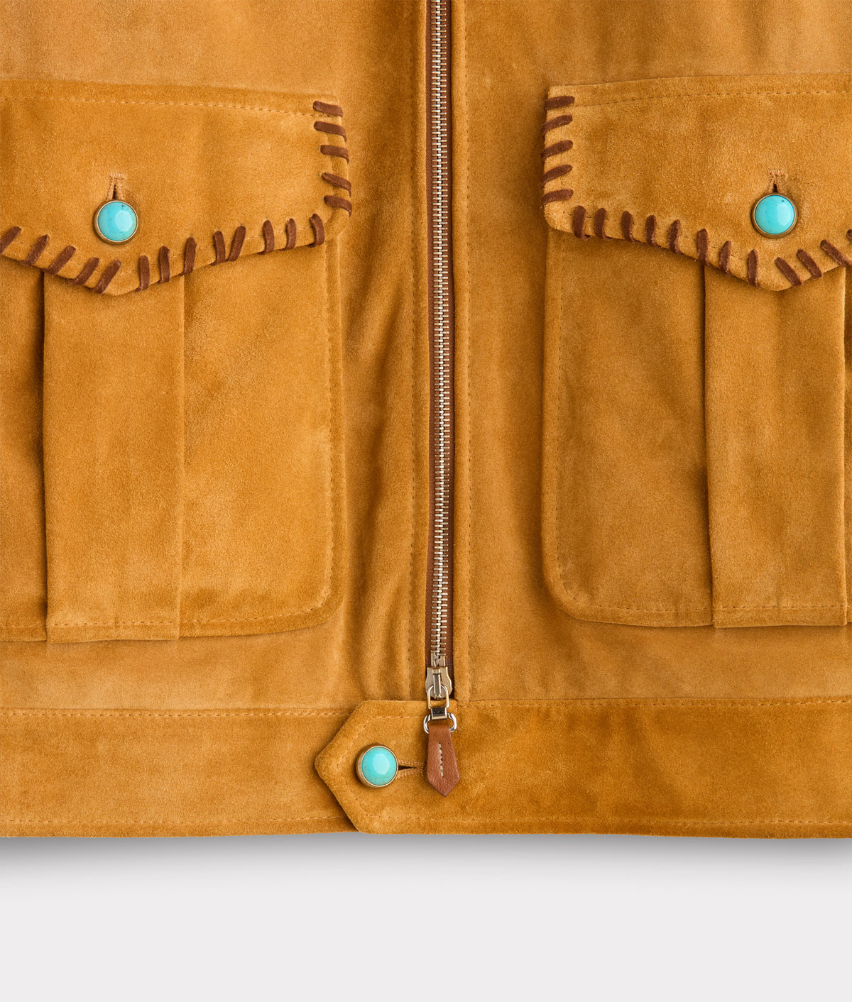 Dasan Suede Jacket :: Mustard Tan 6