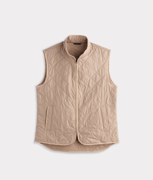 Jameson Quilted Vest :: Khaki