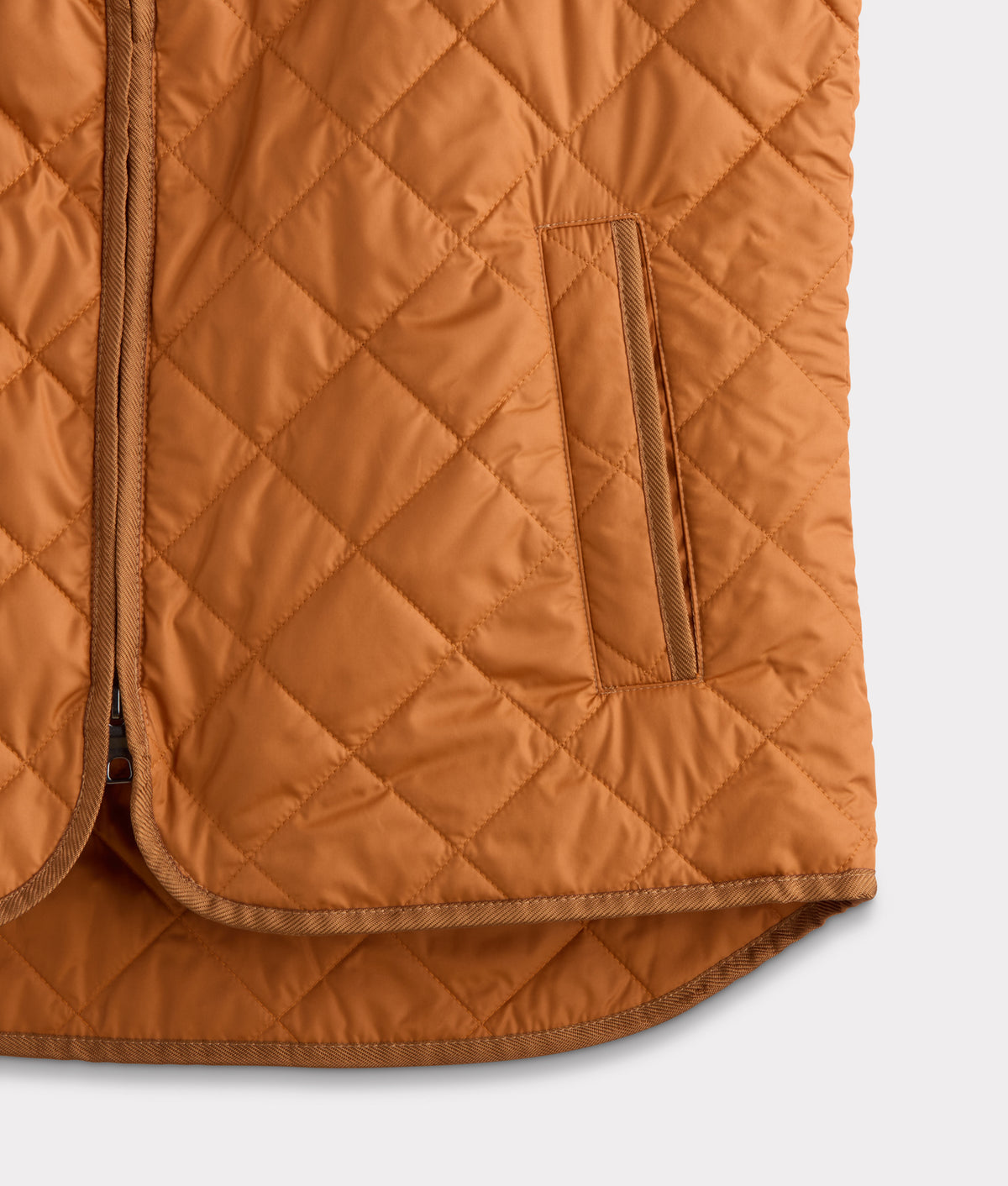 Jameson Quilted Vest :: Orange 12