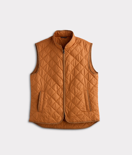 Jameson Quilted Vest :: Orange