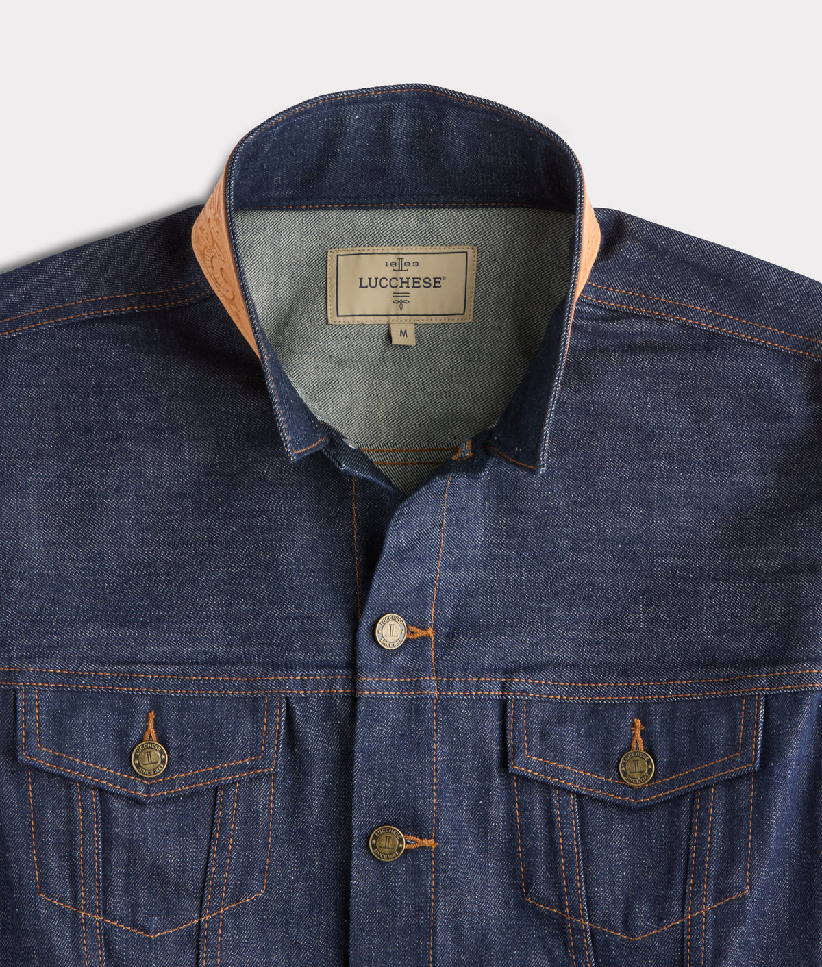 Vernon Hand-Tooled Denim Jacket :: River 6
