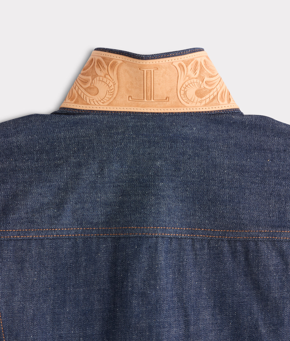 Vernon Hand-Tooled Denim Jacket :: River 5