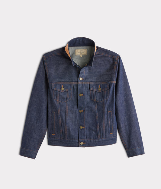 Vernon Hand-Tooled Denim Jacket :: River