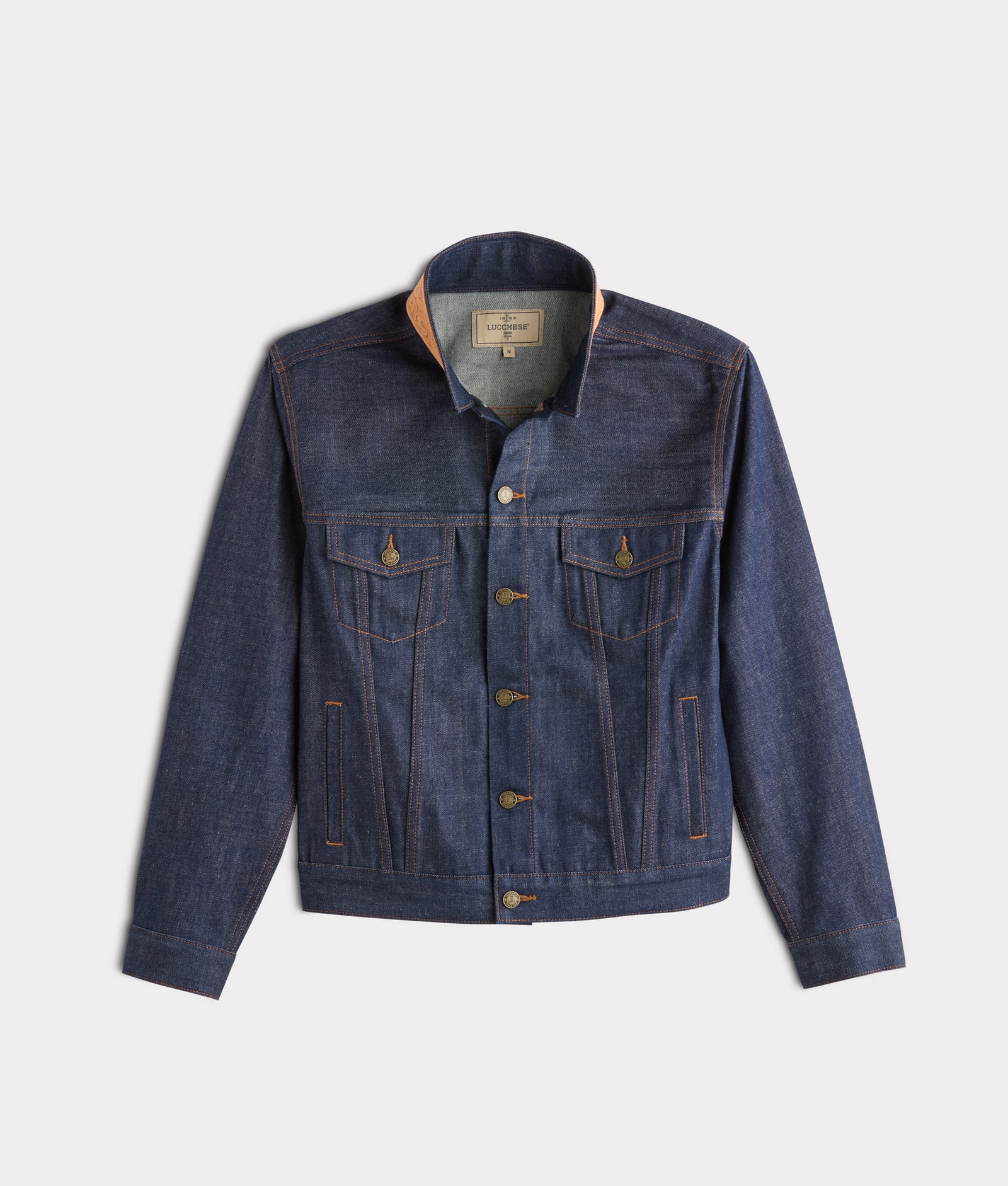 Vernon Hand-Tooled Denim Jacket :: River product image