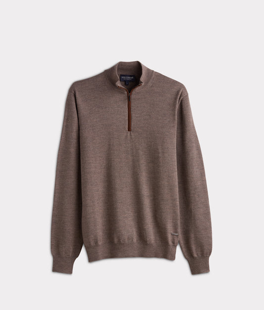 Timothy Quarter Zip :: Brown