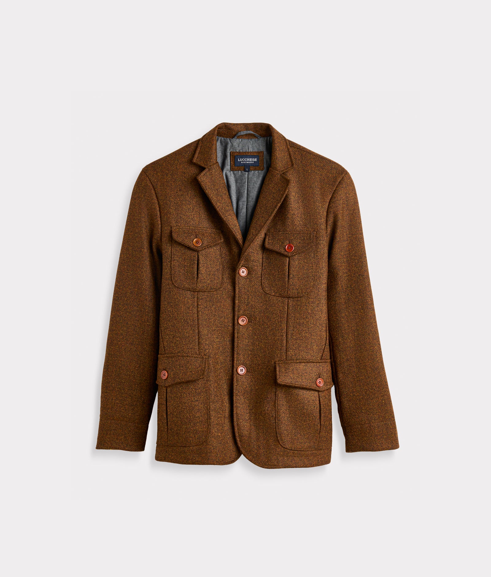Andrew Shetland Wool Jacket :: Brown
