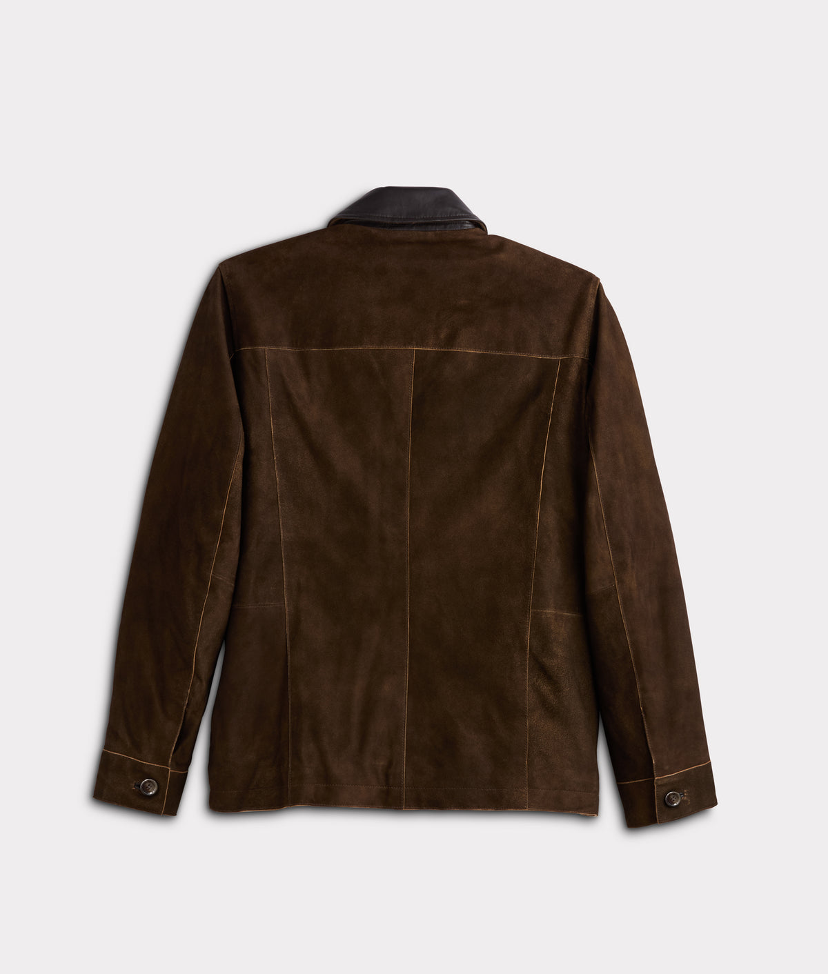 Walker Jacket With Leather Collar :: Brown 2