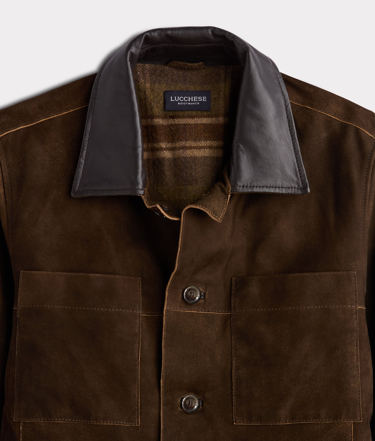Walker Jacket With Leather Collar :: Brown 5