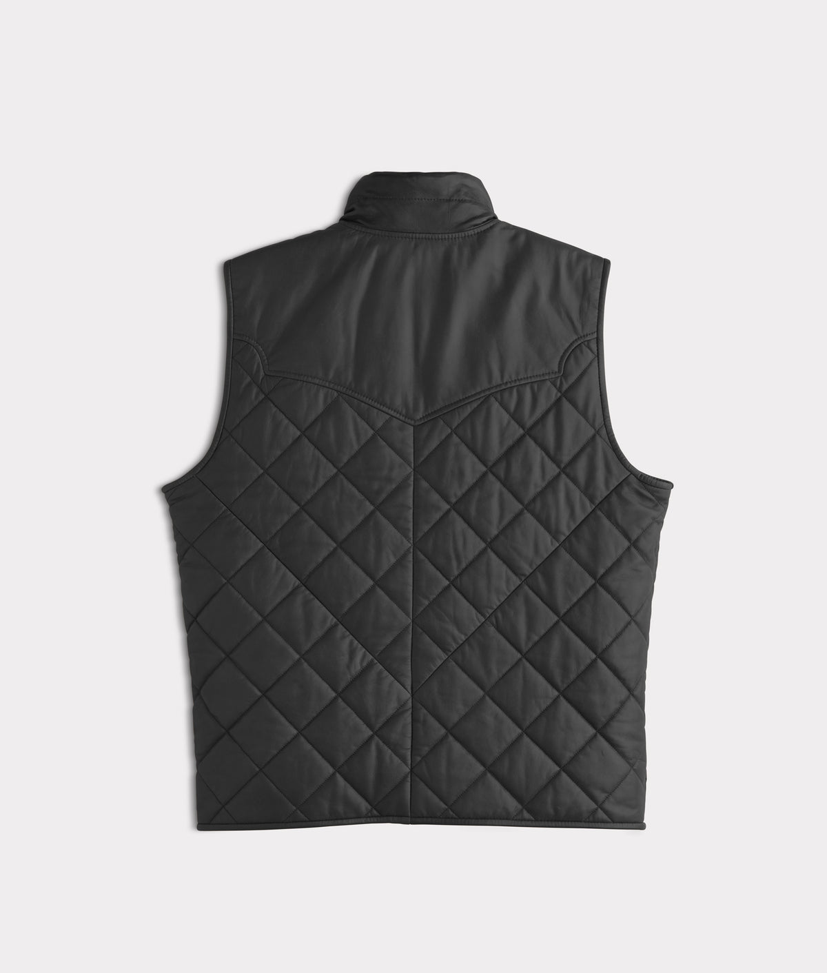 Mccoy Lamb Leather Puff Vest :: Black 2