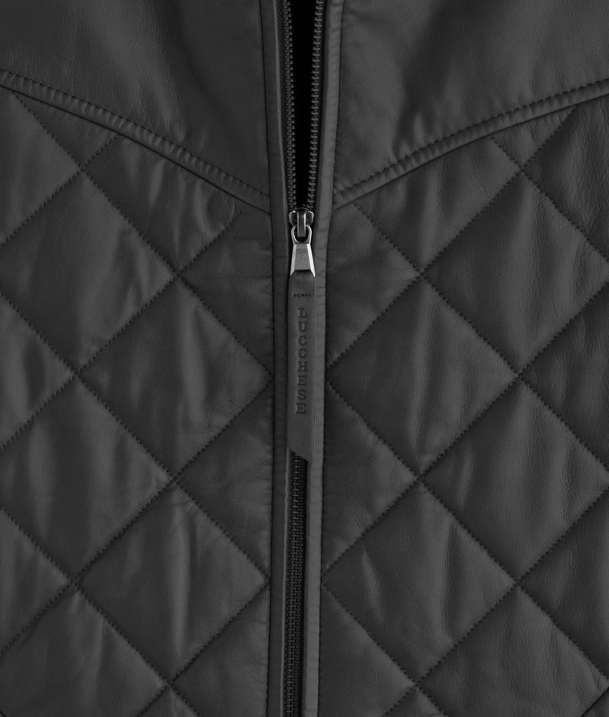 Mccoy Lamb Leather Puff Vest :: Black 5