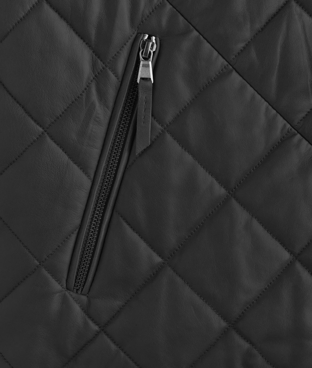 Mccoy Lamb Leather Puff Vest :: Black 6
