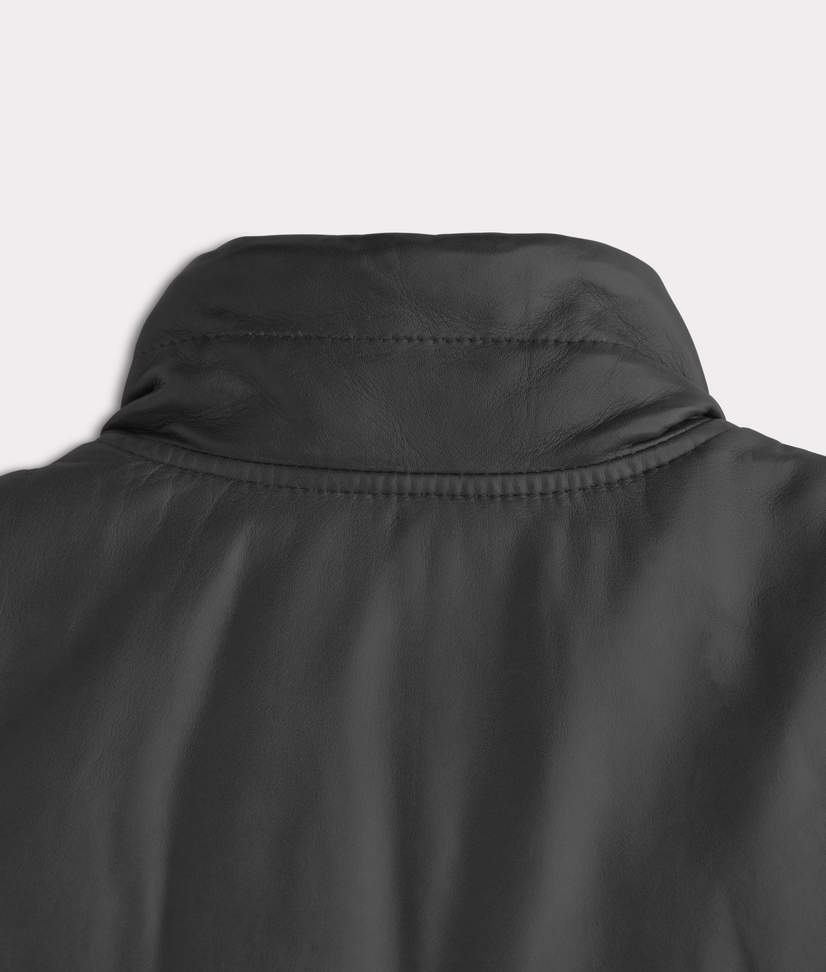 Mccoy Lamb Leather Puff Vest :: Black 7