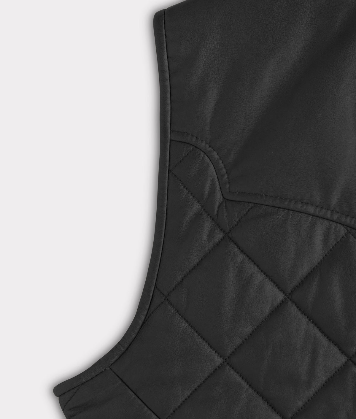 Mccoy Lamb Leather Puff Vest :: Black 3