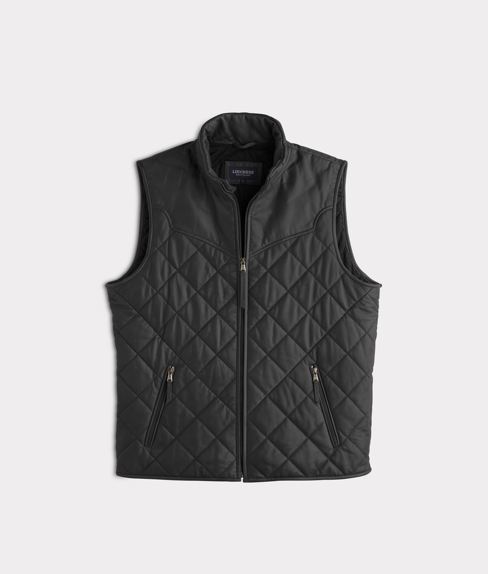 Mccoy Lamb Leather Puff Vest - Lucchese