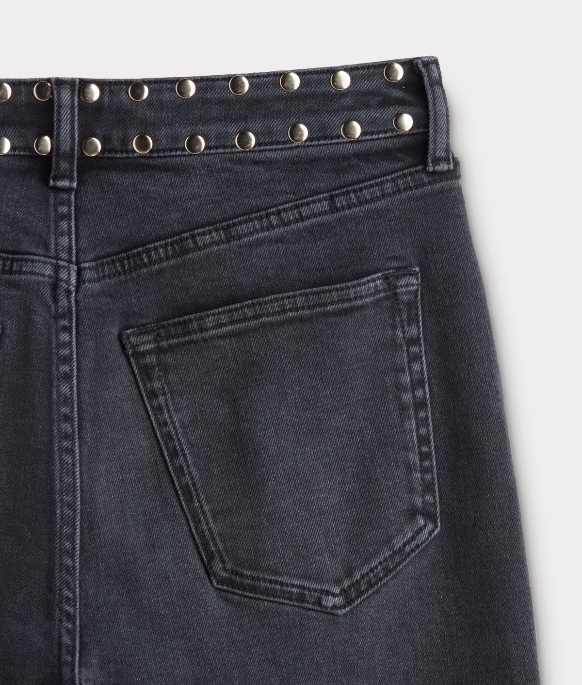 Briar High-Rise Straight Leg Jean :: Chimney With Studs 7