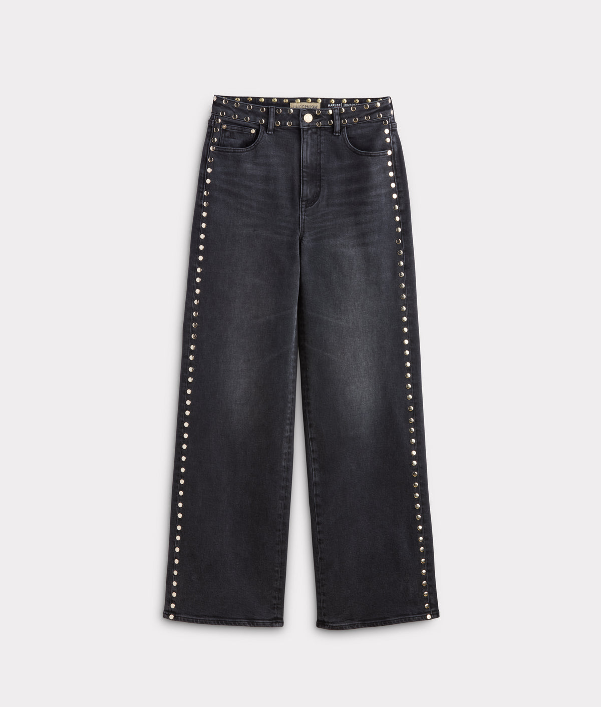 Briar High-Rise Straight Leg Jean :: Chimney With Studs 1