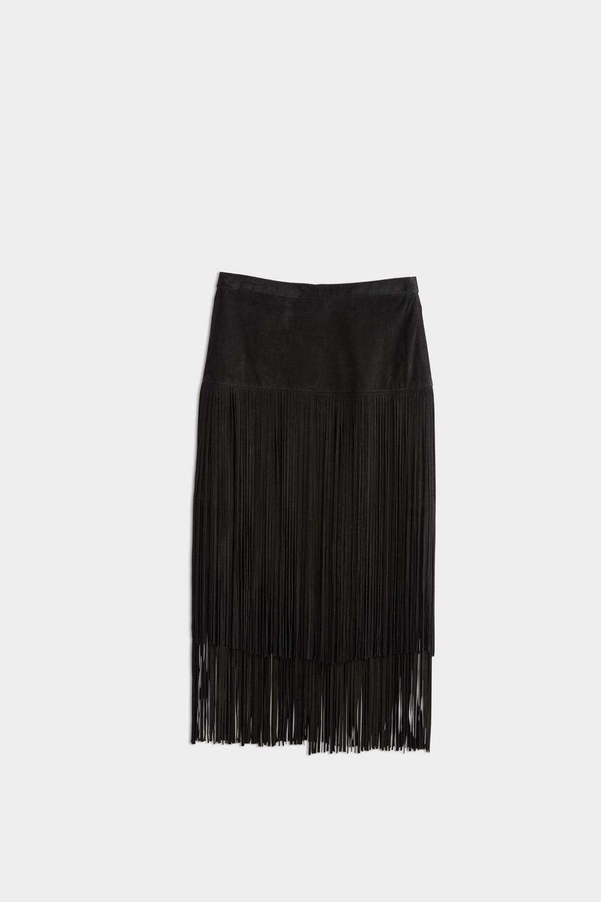 Rhiannon Fringe Skirt :: Black 1