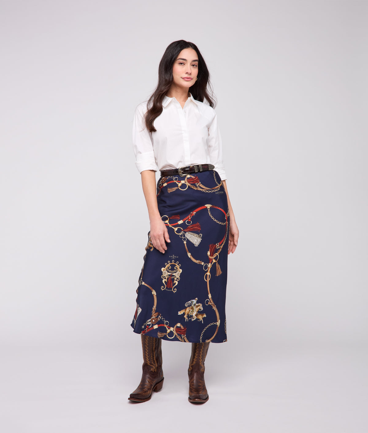 Carolina Skirt :: Navy/Multi 6