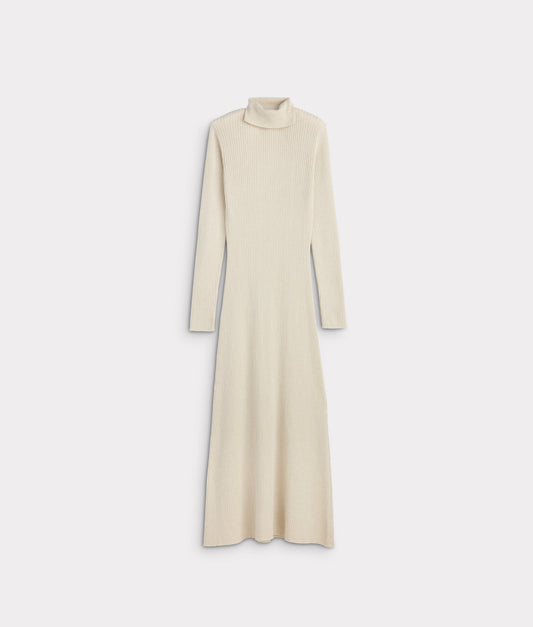 Celeste Turtleneck Dress :: Ecru