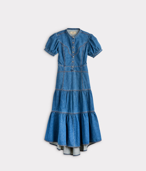 loud apparel denim dress LOUD APPAREL BLUE DENIM THRILL DRESS BellaKidsNY