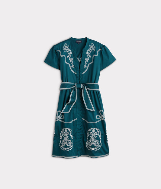 Cassidy Flutter Dress :: Ocean