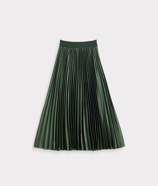 Jaclyn Accordion Skirt :: Olive