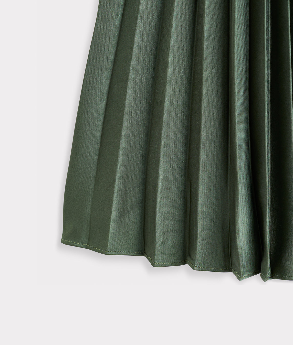 Jaclyn Accordion Skirt :: Olive 3
