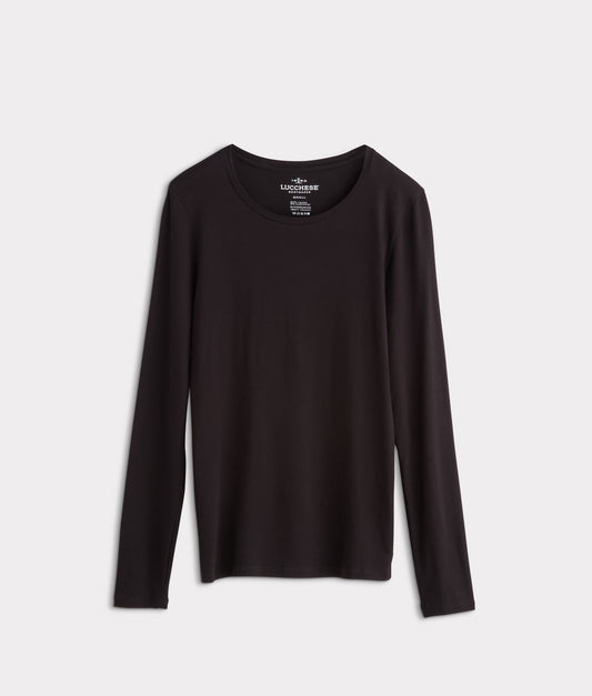 Long Sleeve Soft Touch Tee :: Black