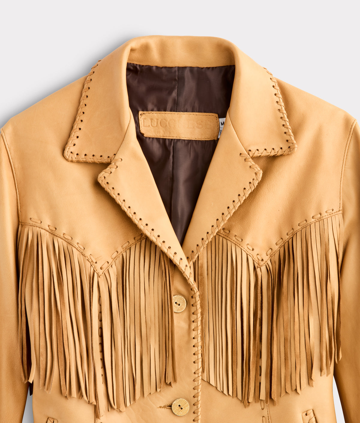 Tallulah Fringe Jacket :: Saddle Tan 5