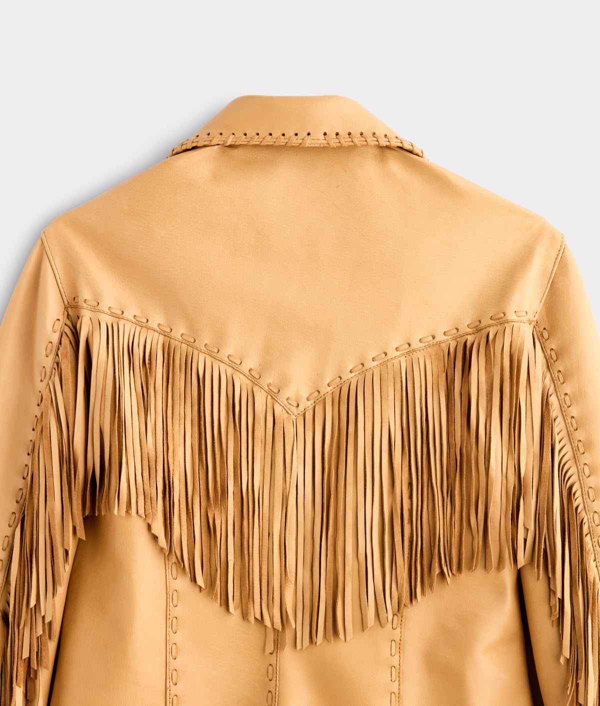 Tallulah Fringe Jacket :: Saddle Tan 4