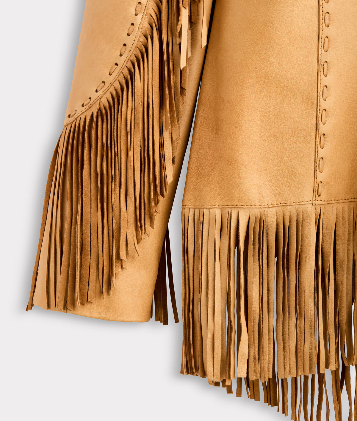 Tallulah Fringe Jacket :: Saddle Tan 10