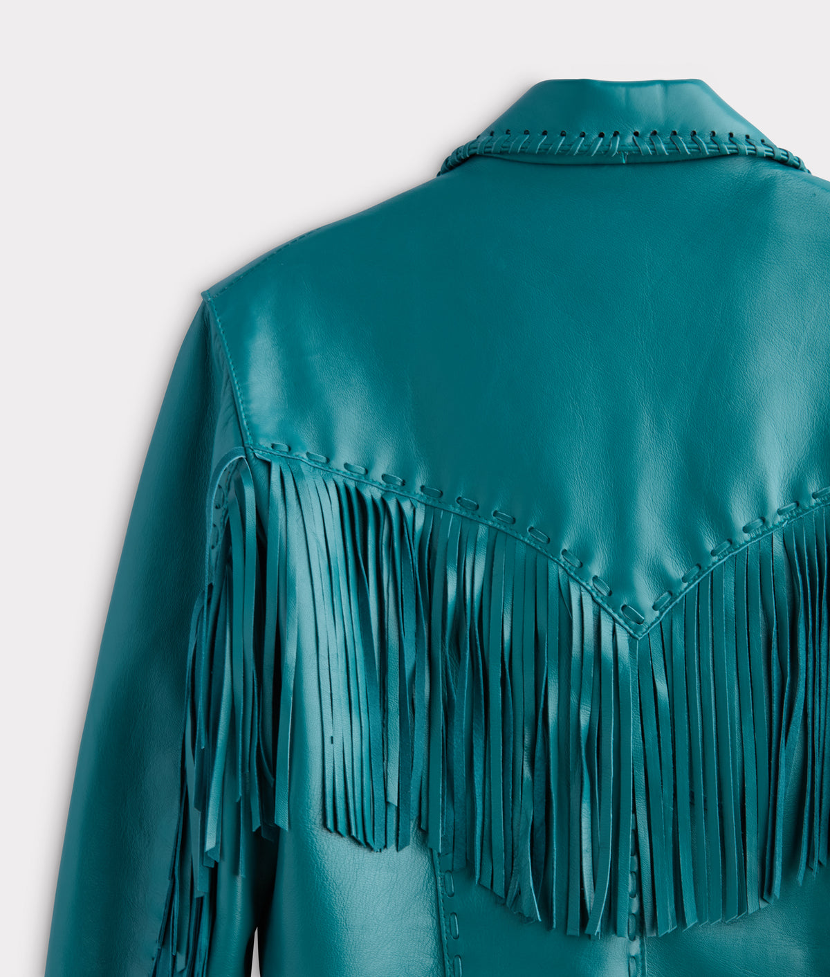 Tallulah Fringe Jacket :: Teal 6