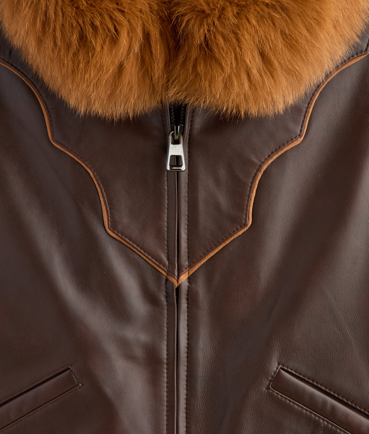 Duchess Of The Range Fur Vest :: Brown 4
