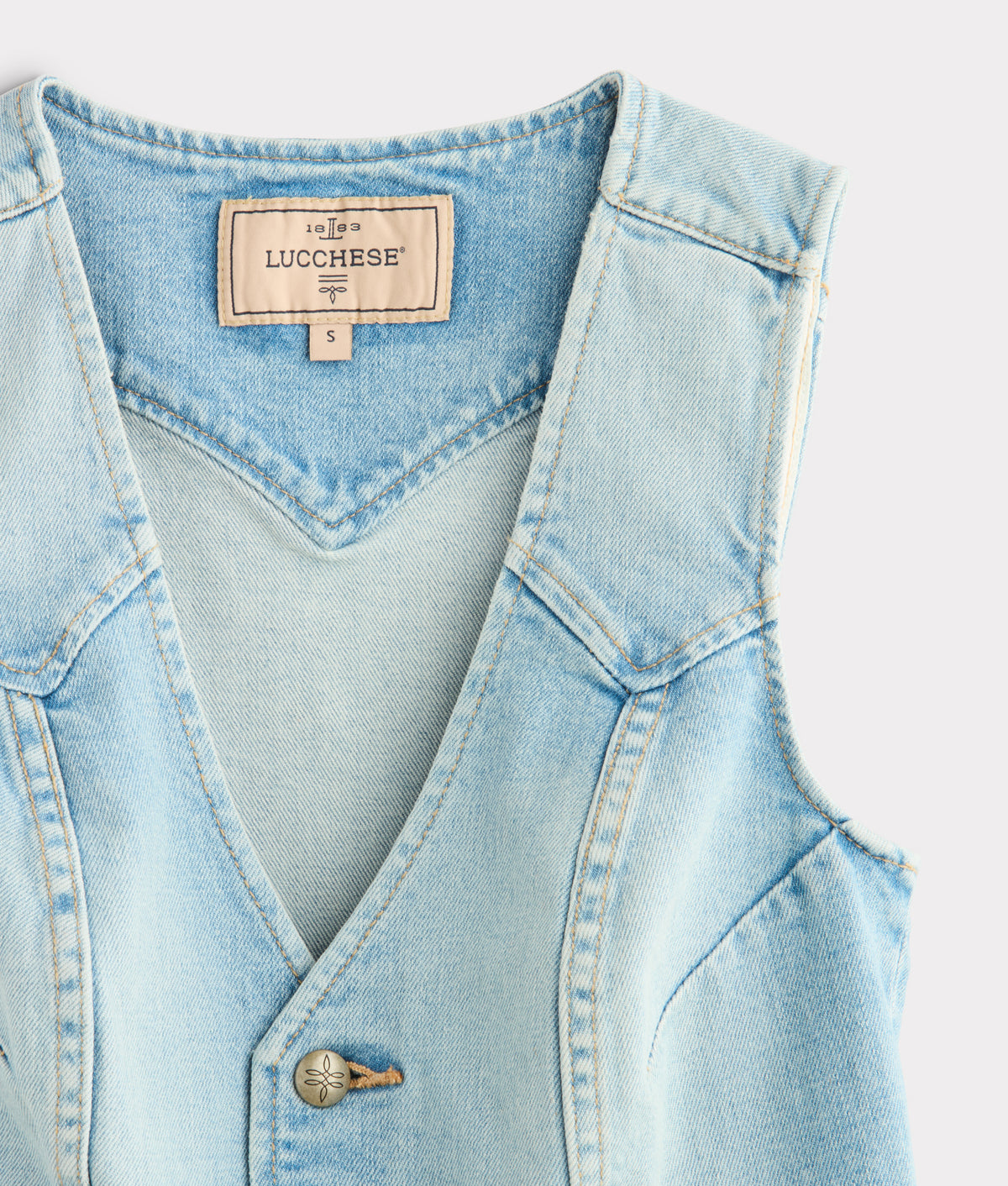 Riley Denim Vest :: Desert Sky Blue 4
