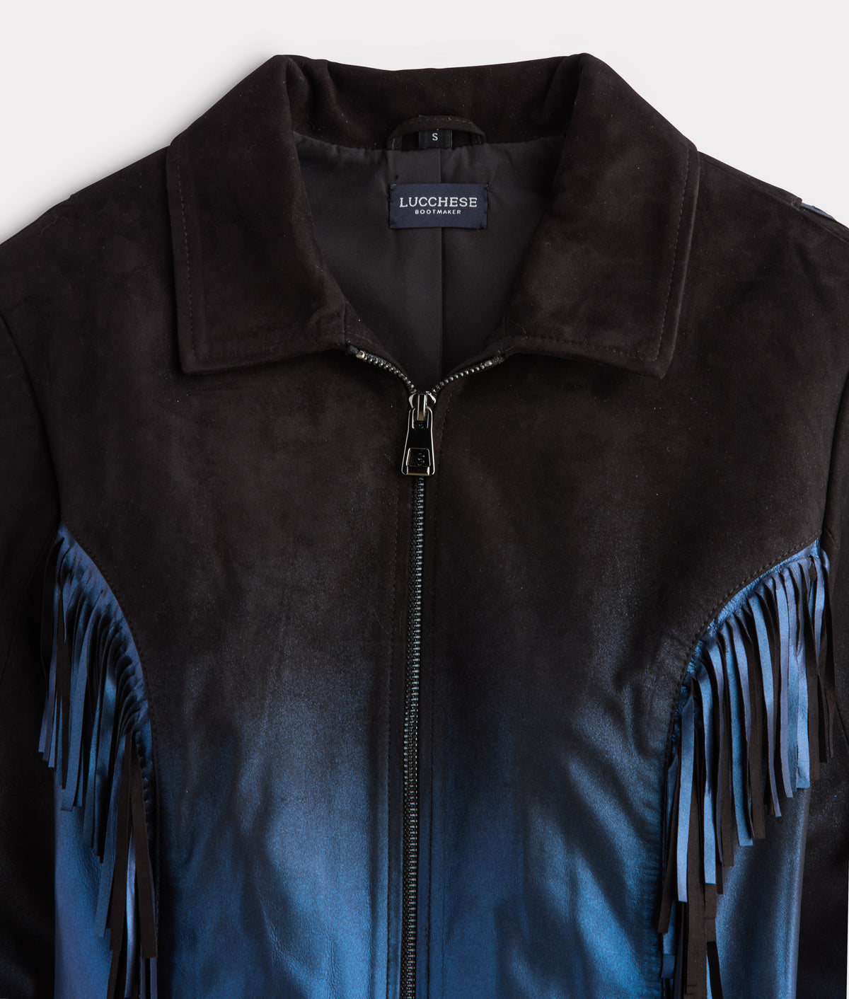 Nightfall Fringe Jacket :: Black/Blue 10