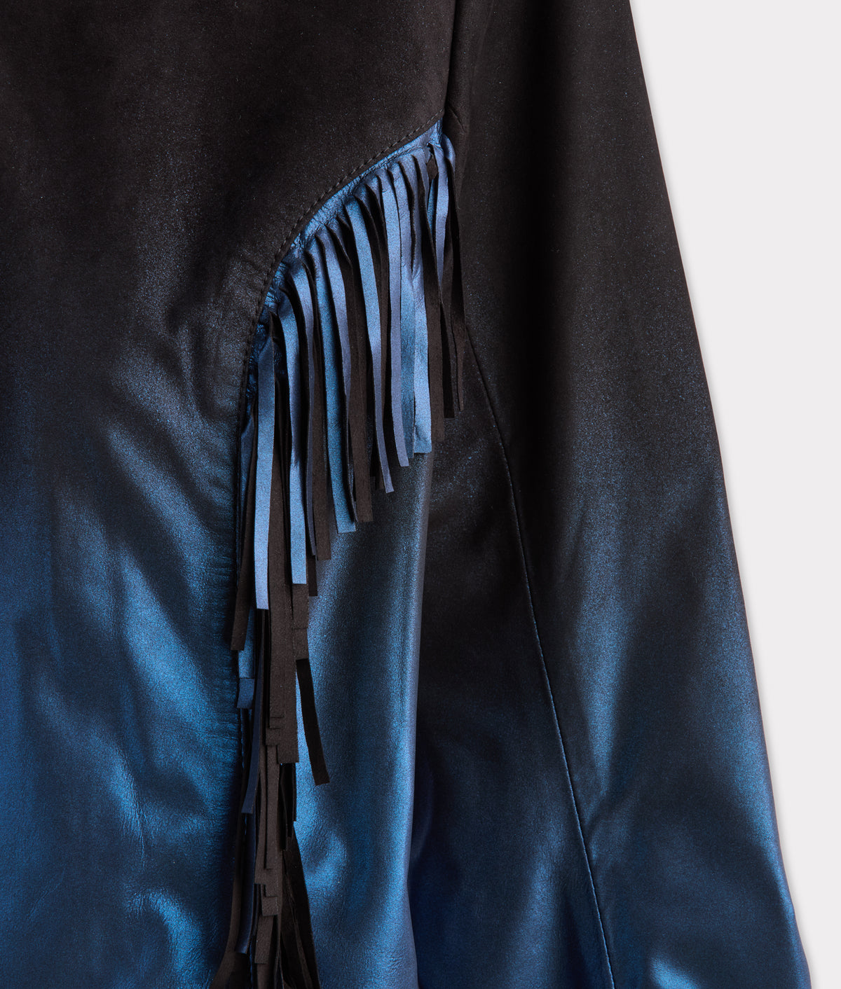 Nightfall Fringe Jacket :: Black/Blue 12