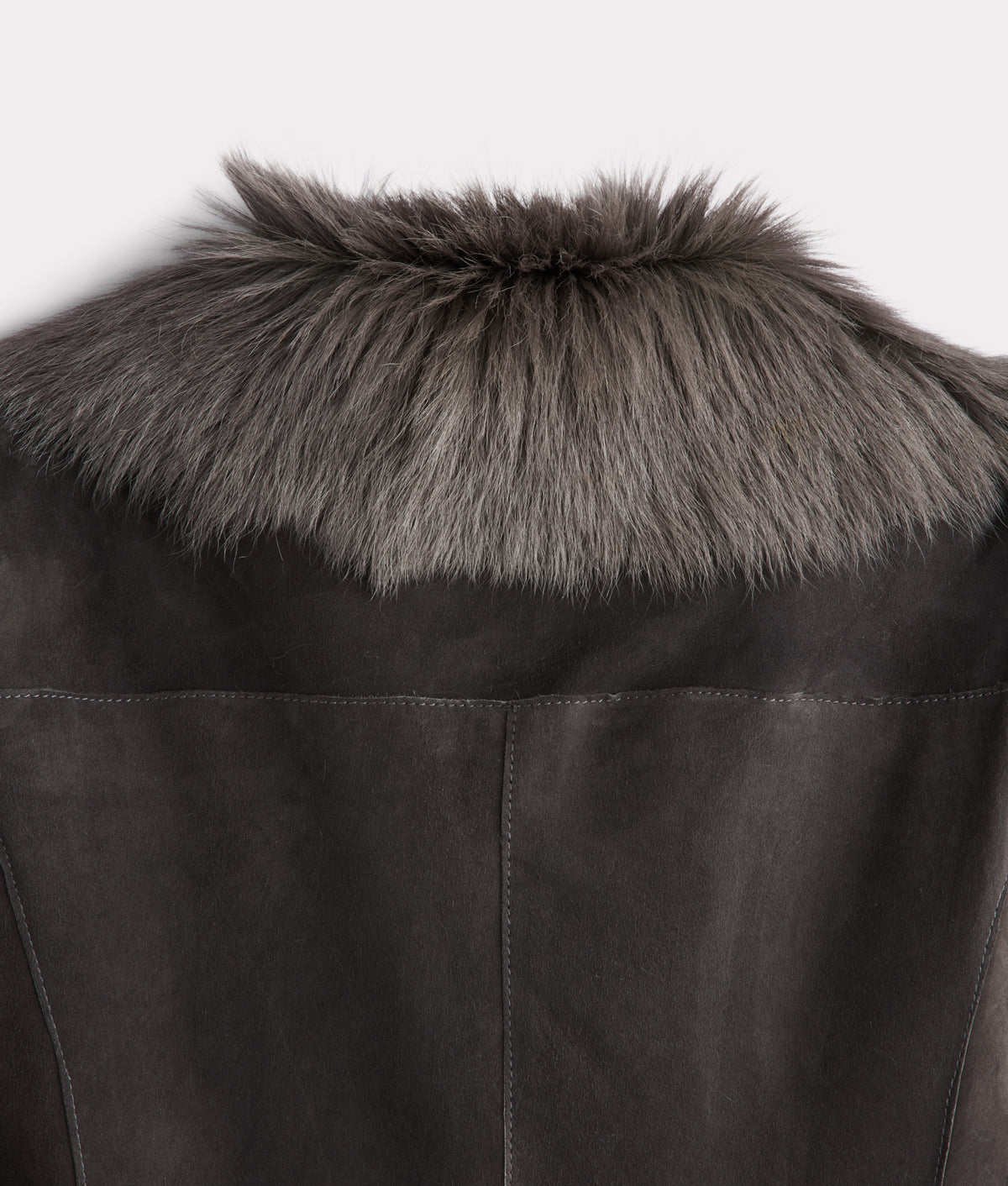 Tatum Kidskin Goat Coat With Belt :: Grey 8