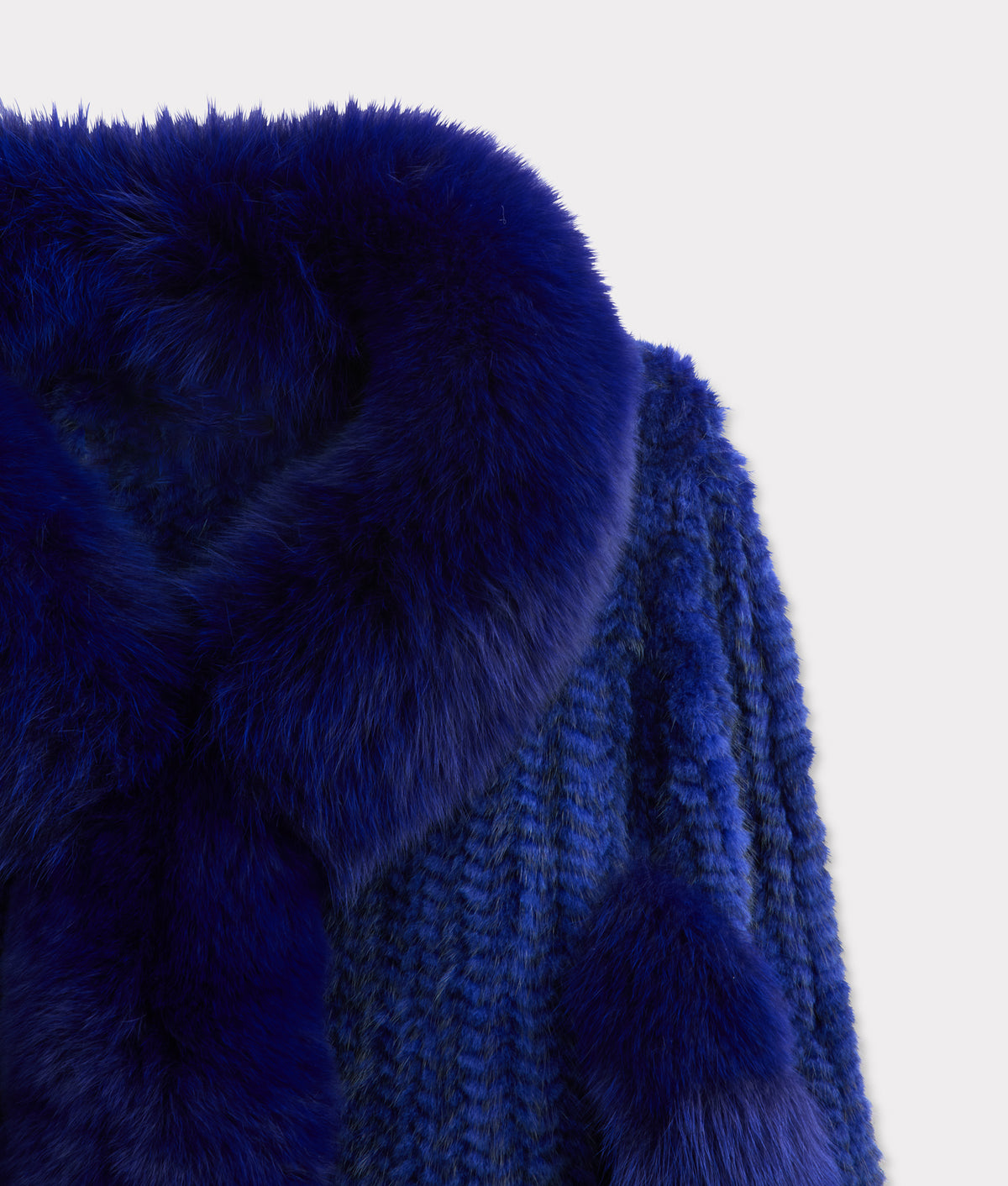 Royale Fur Cape :: Royal Blue 4