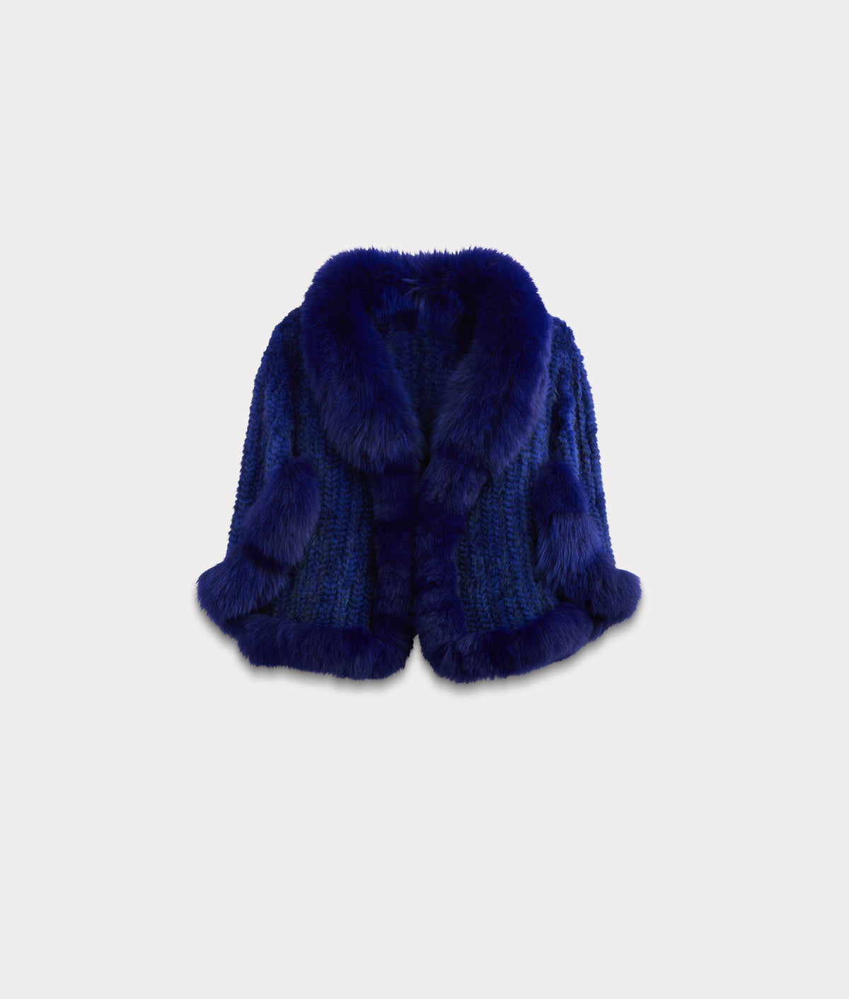 Royale Fur Cape :: Royal Blue 1