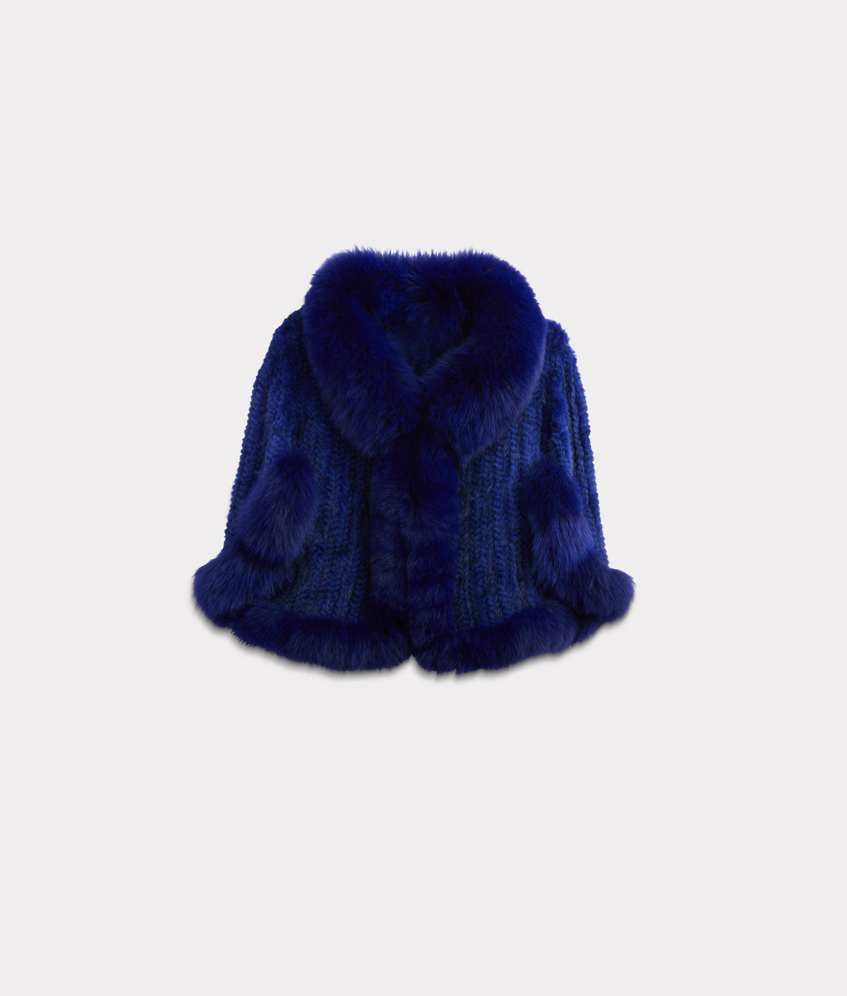 Royale Fur Cape :: Royal Blue 3