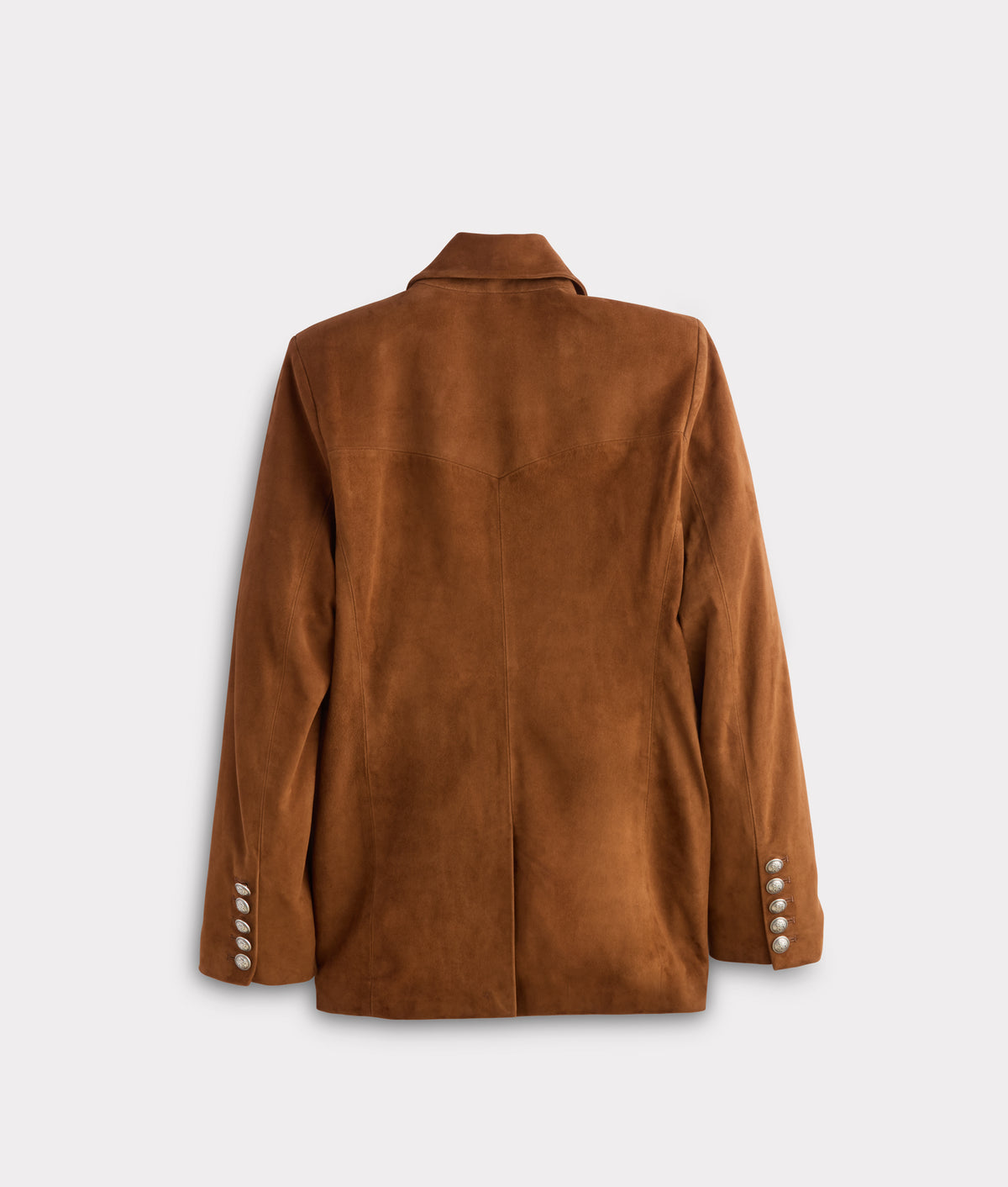 Valerie Suede Blazer :: Cognac 3