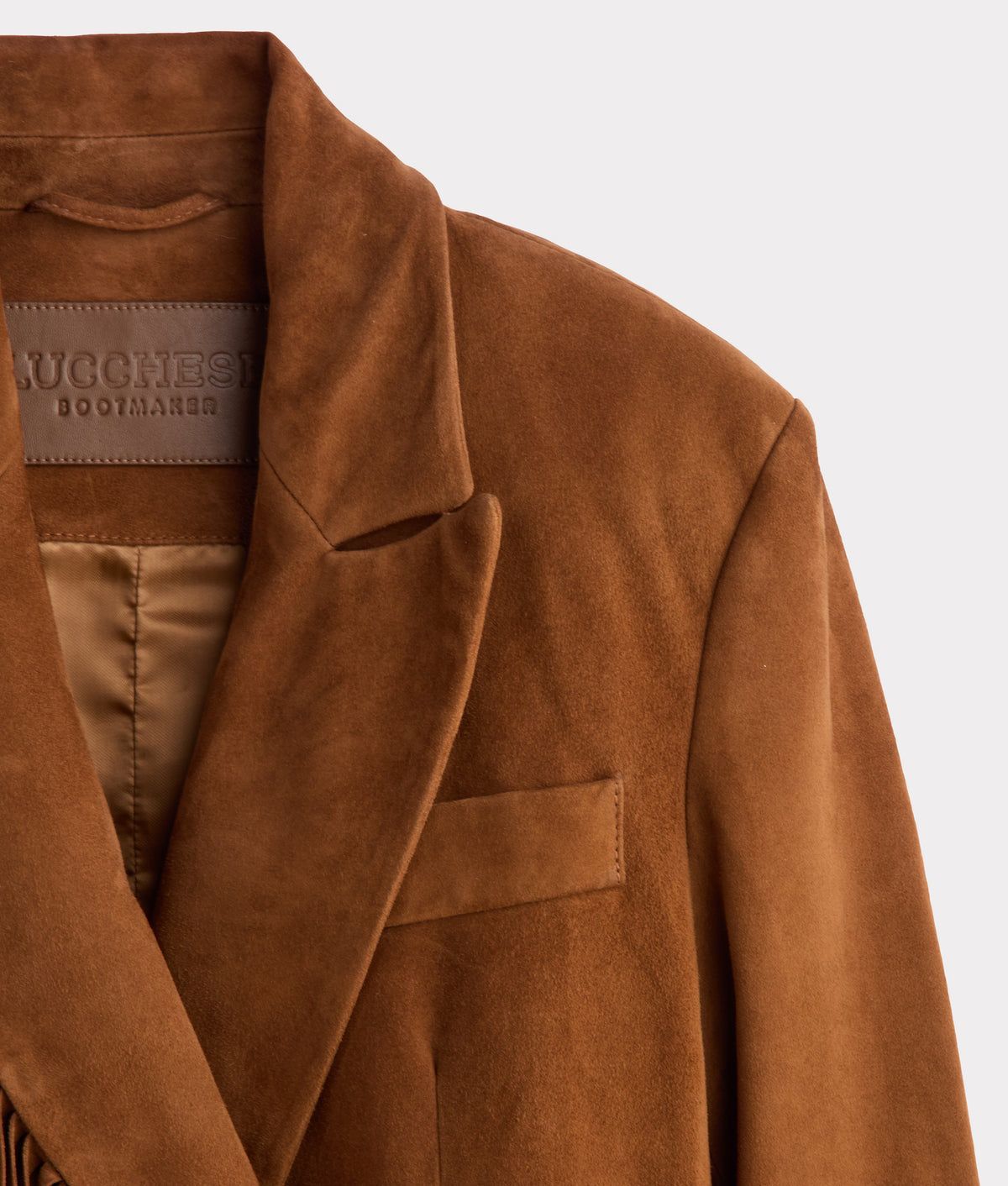 Valerie Suede Blazer :: Cognac 6