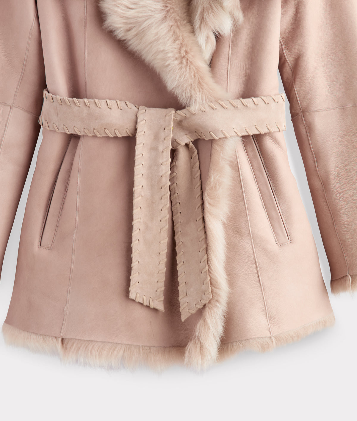 Skye Shearling Coat :: Grey 8