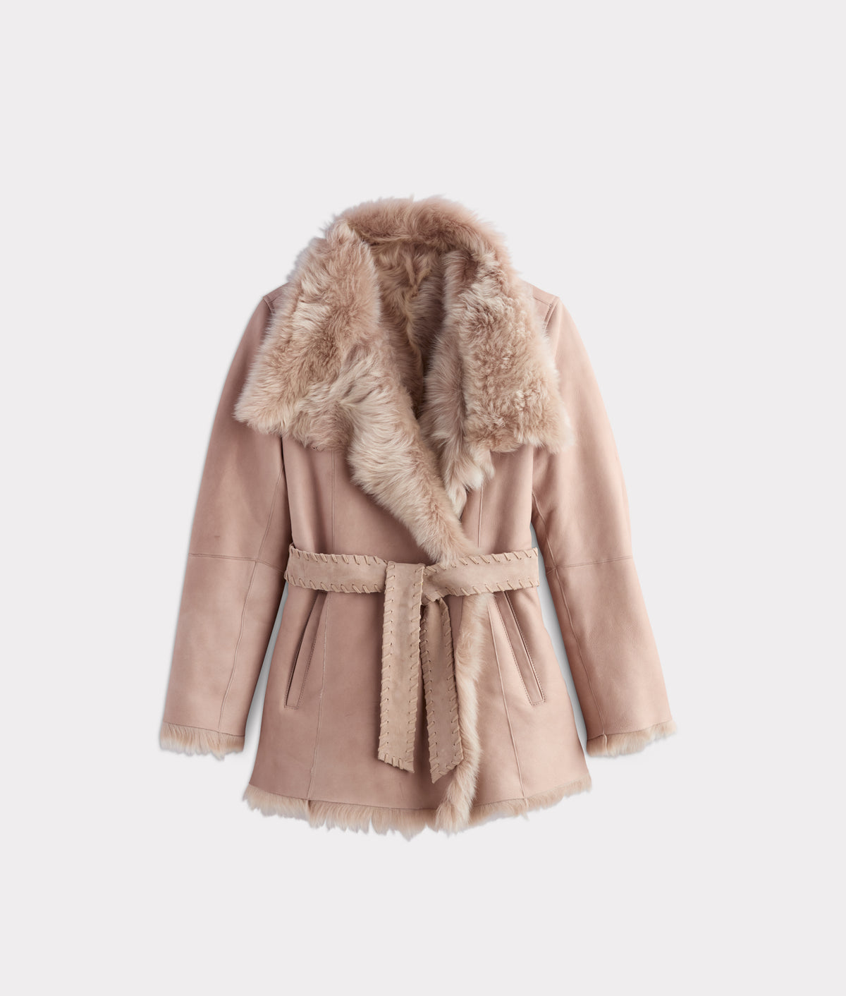 Skye Shearling Coat :: Grey 1