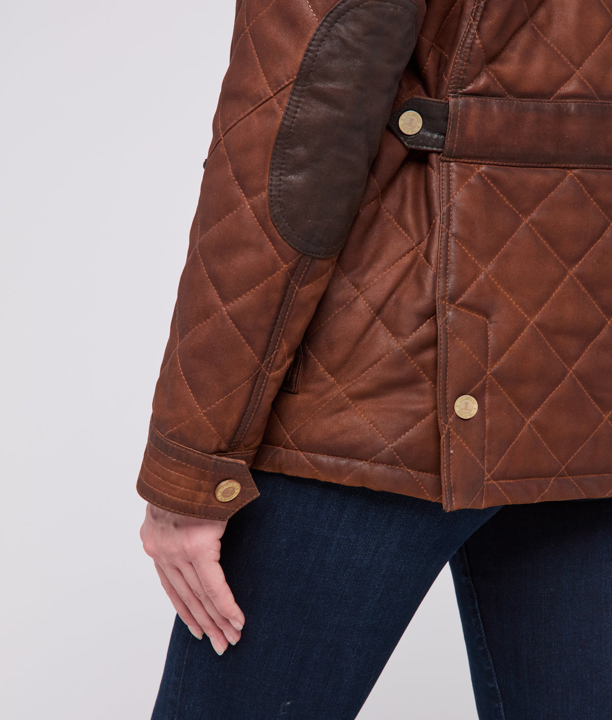 Wasatch Quilted Leather Jacket :: Bourbon 11
