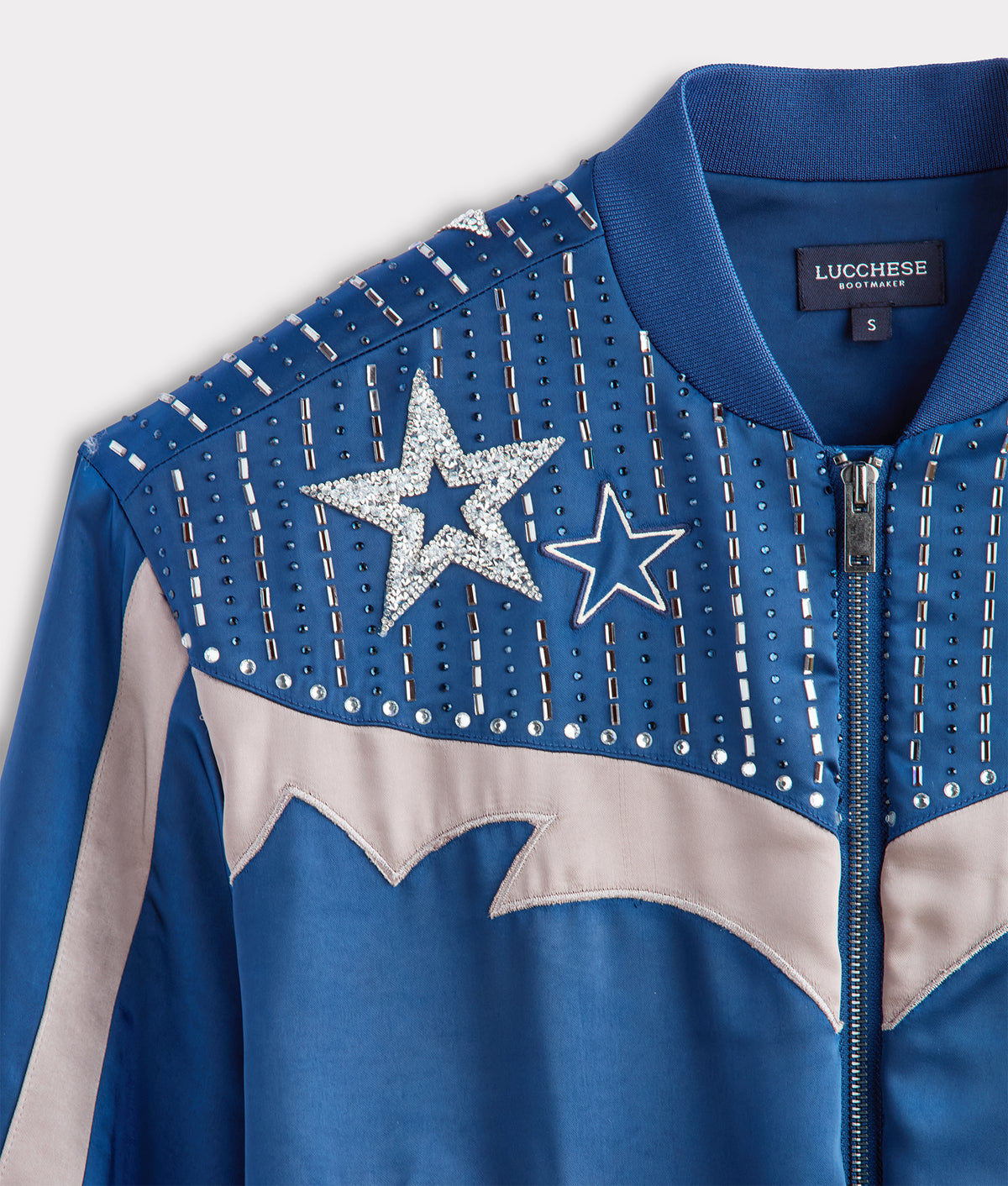 Lucchese x Dallas Cowboys Bomber Jacket :: Blue 3
