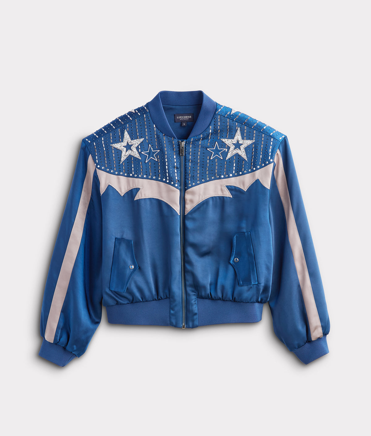Lucchese x Dallas Cowboys Bomber Jacket :: Blue 1